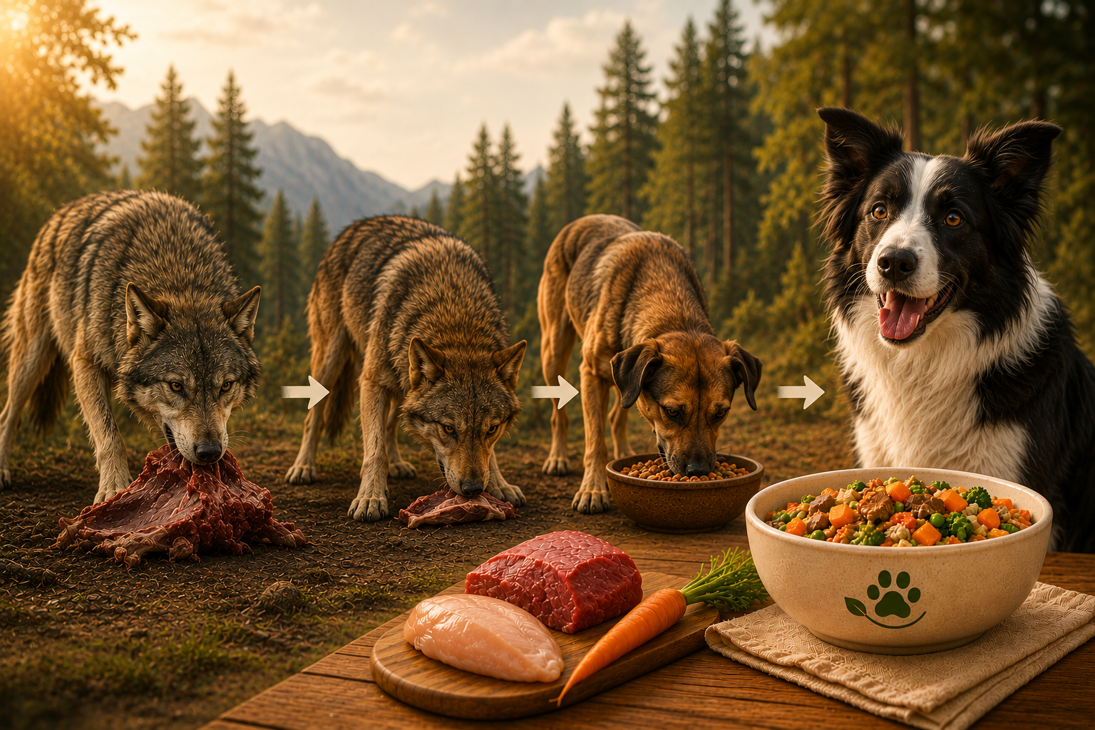 Da Caça Ancestral ao Prato Natural: A Evolução da Dieta Canina
